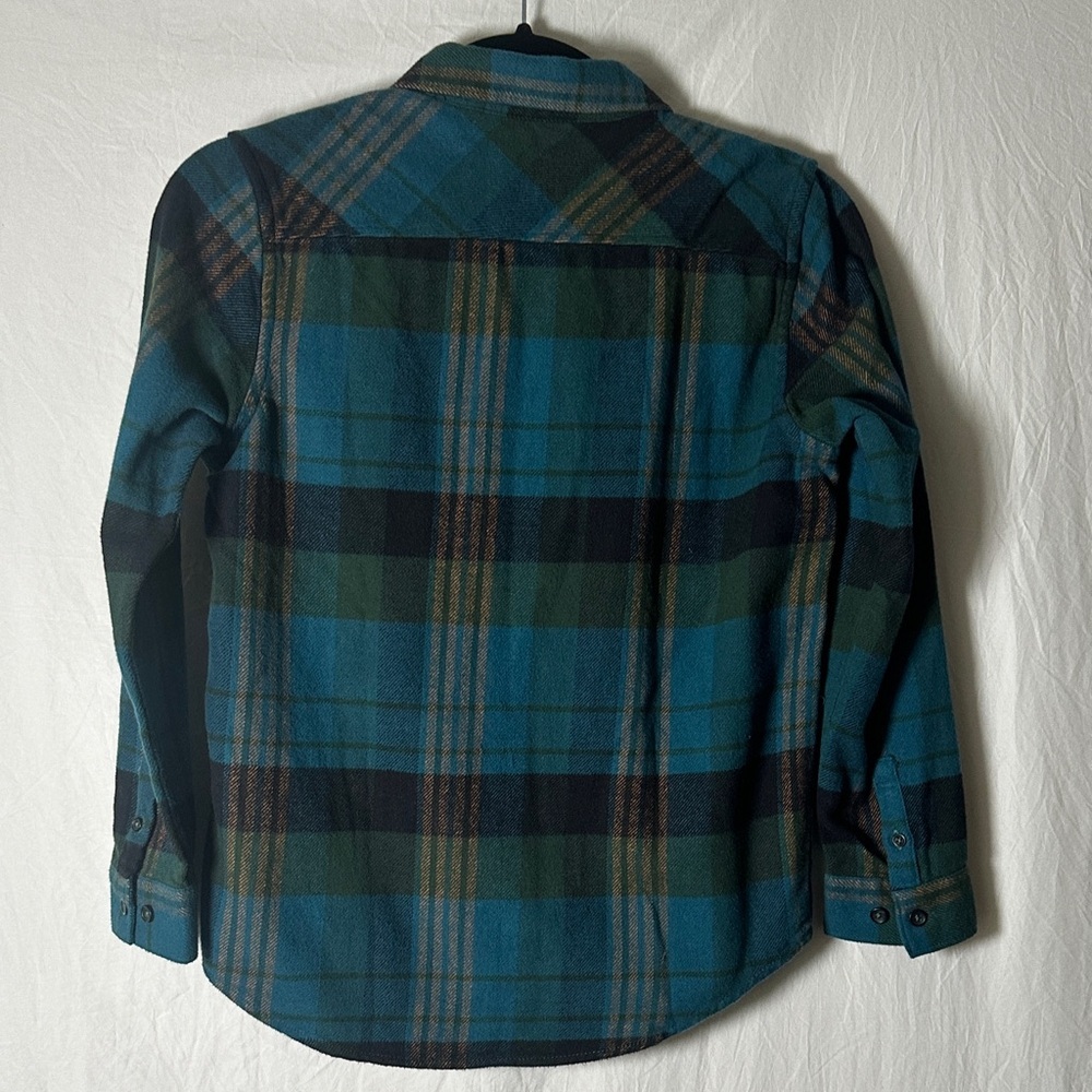 RVCA Men's Teal and Black Plaid Shirt - Picture 3 of 3